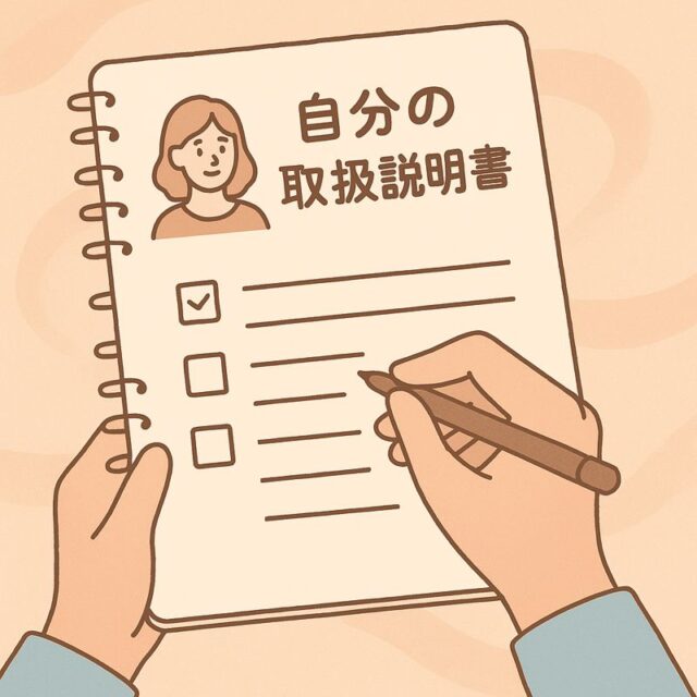 自分の“取扱説明書”を作ってみませんか