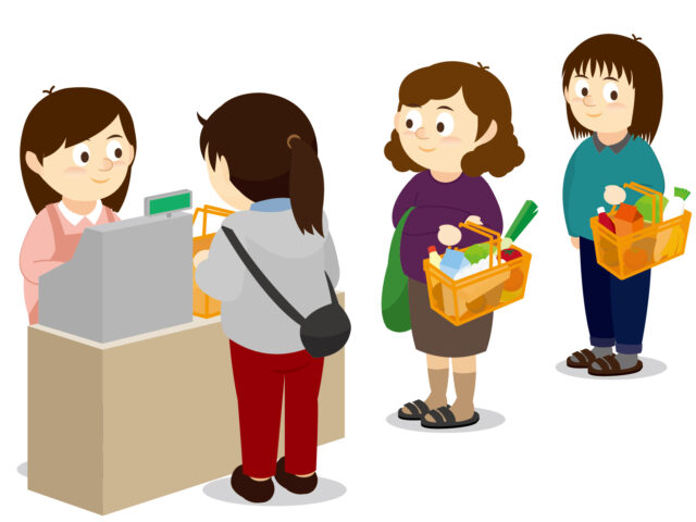 レジに並んでいる自分の前に割り込んできた人がいたとしたら？