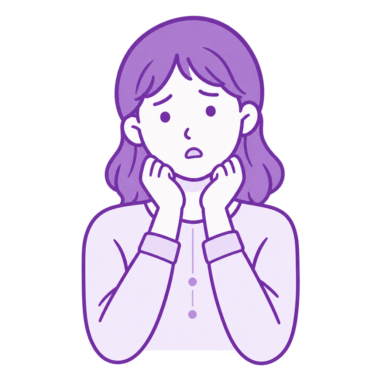 悩んでいる女性