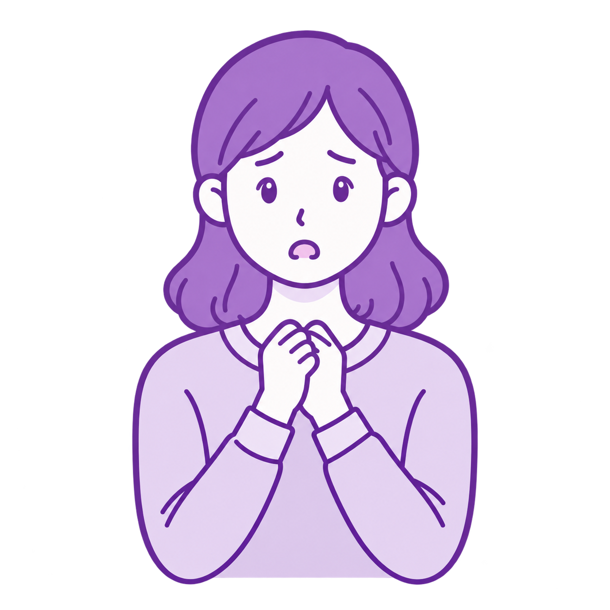 気持ちが落ち込んでいる女性