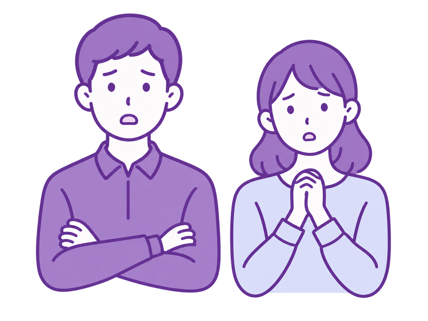 関係に悩む男女